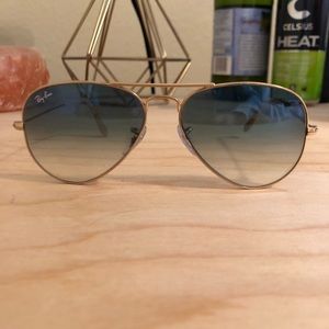 Rayban Blue and Gold Aviators!